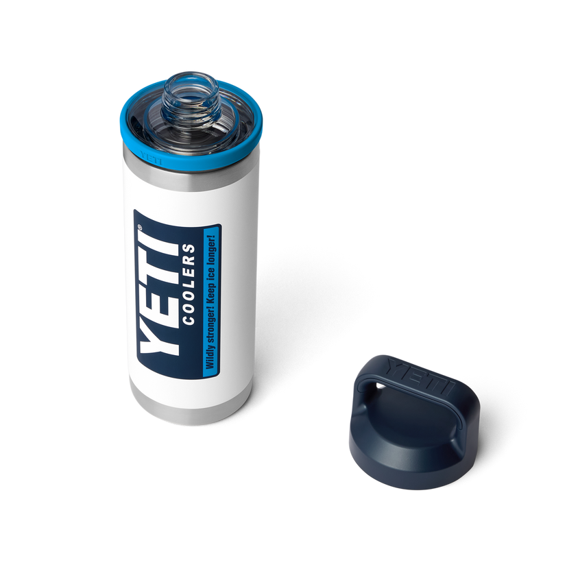 YETI Rambler® 18 oz (532 ml) Bottle With Chug Cap White/Blue