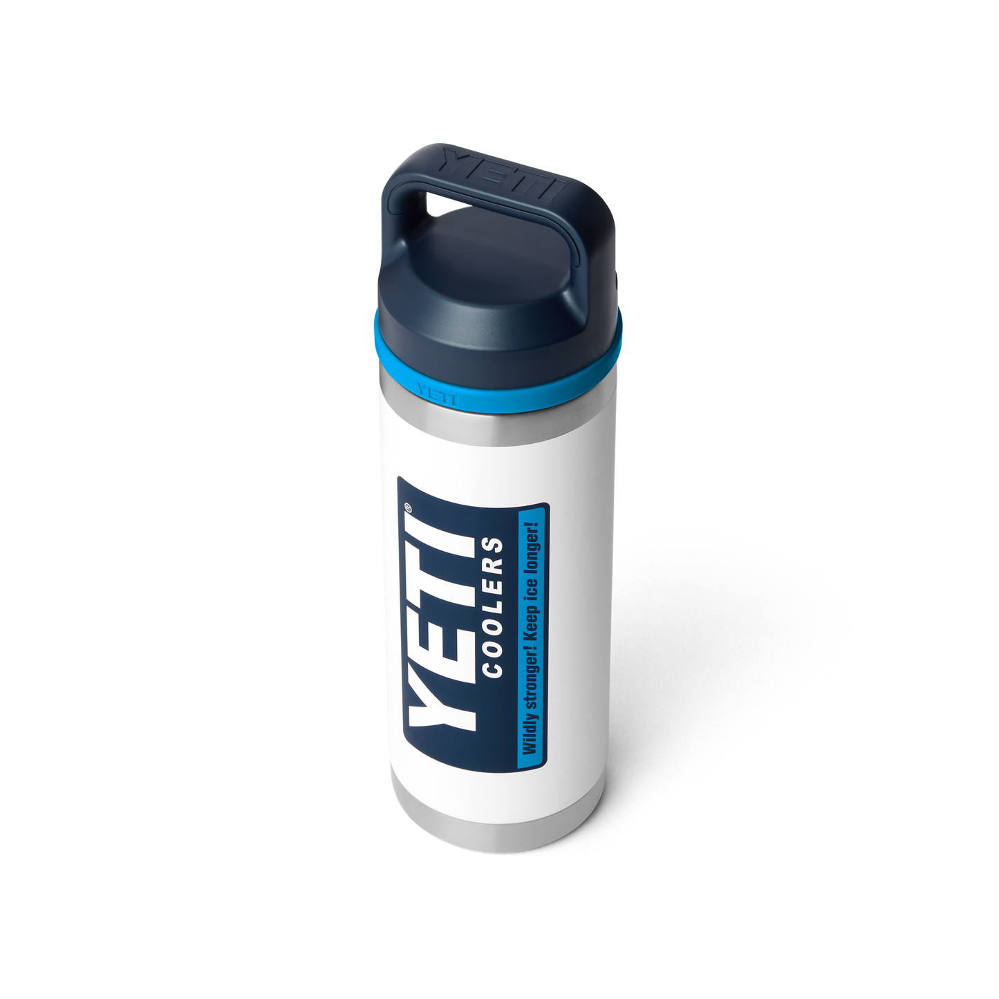 YETI Rambler® 18 oz (532 ml) Bottle With Chug Cap White/Blue
