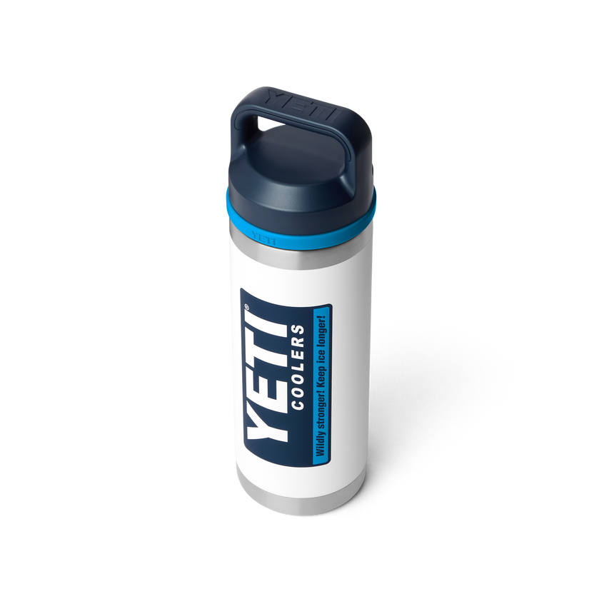 YETI Rambler® 18 oz (532 ml) Bottle With Chug Cap White/Blue
