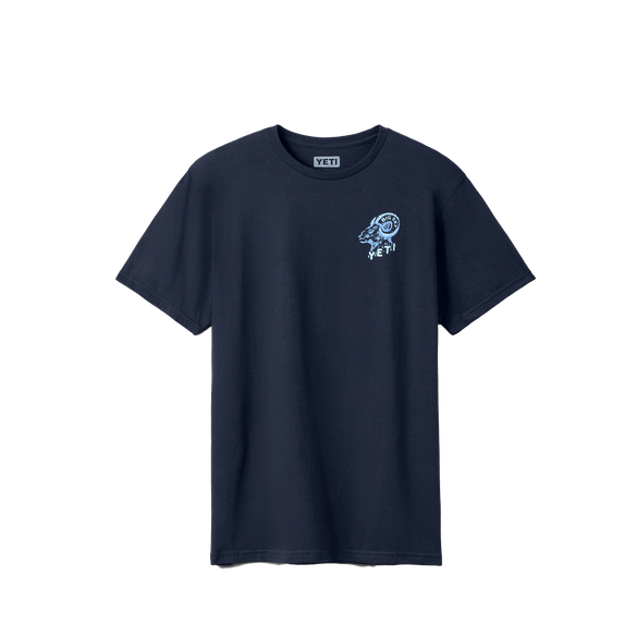YETI® Big Sky Bighorn Short Sleeve T-Shirt Navy