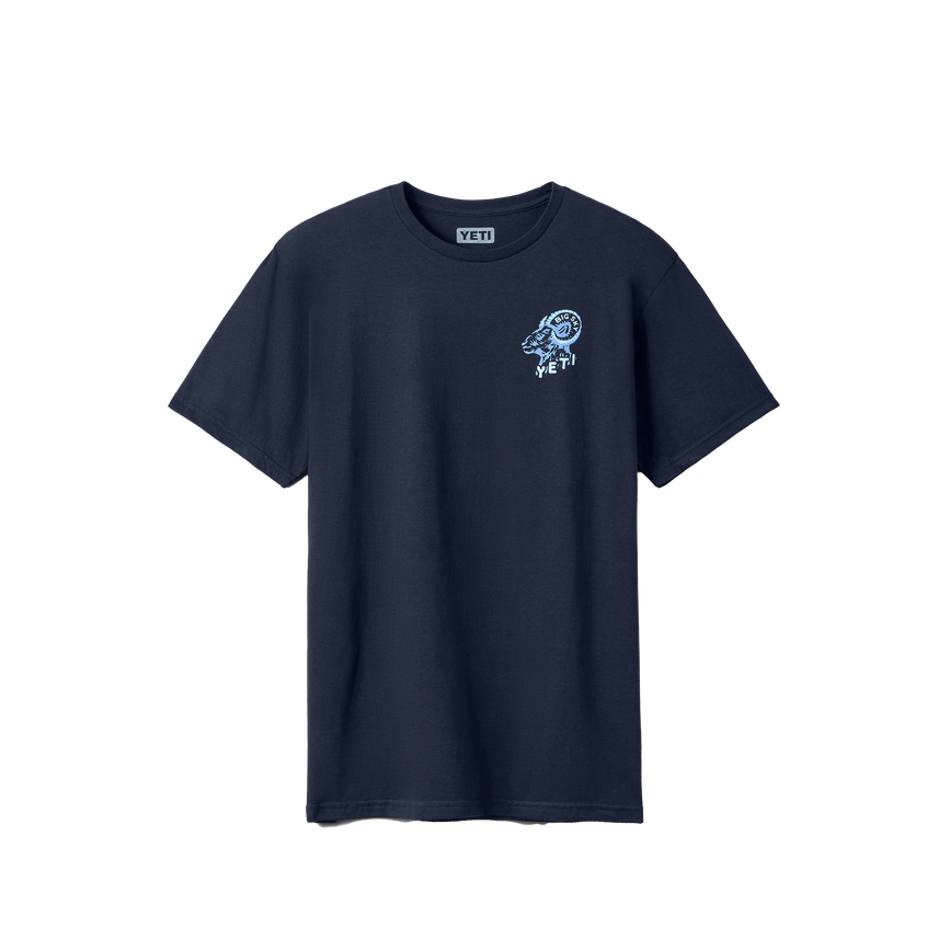 YETI® Big Sky Bighorn Short Sleeve T-Shirt Navy