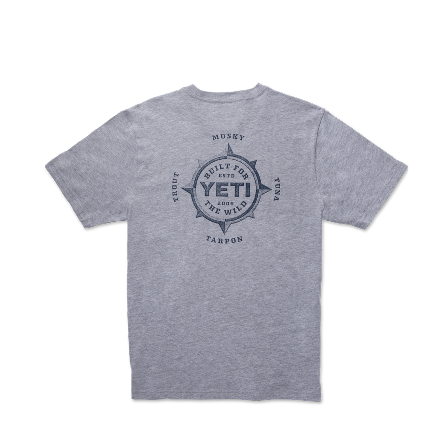 Fish Compass Heather Grey T-Shirt