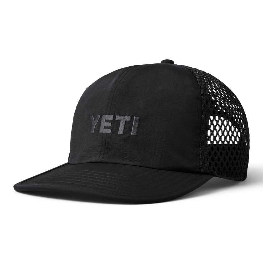 YETI Logo Performance Hat Black Black