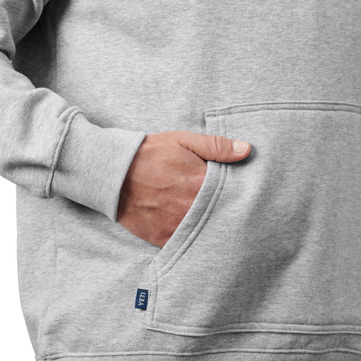 Brushed Fleece Hoodie Pullover Grey Heather Grey