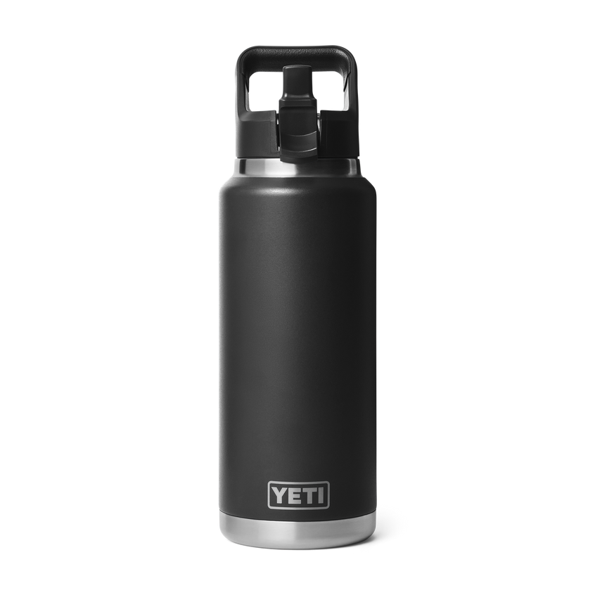 Rambler® 36 oz (1065 ml) Straw Bottle Black