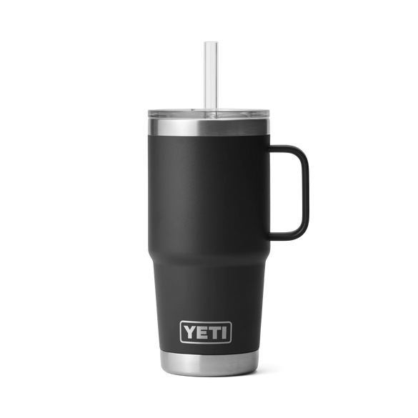 25 oz (739ml) Straw Mug Black
