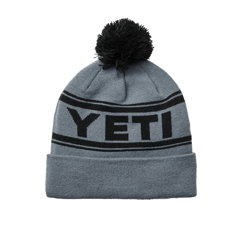 YETI Logo Retro Knit Beanie Navy/White