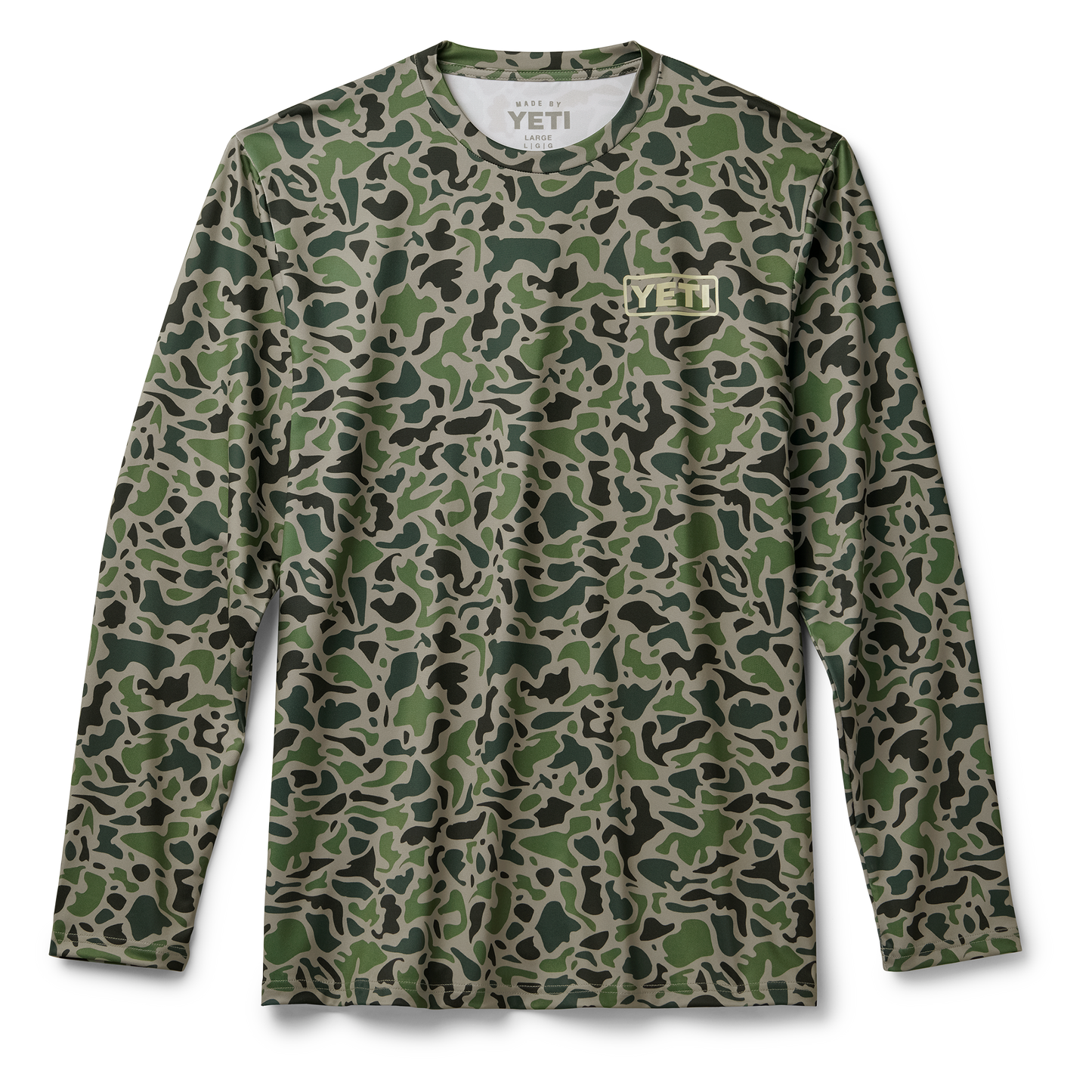 YETI Duck Camo Long Sleeve Sunshirt Green