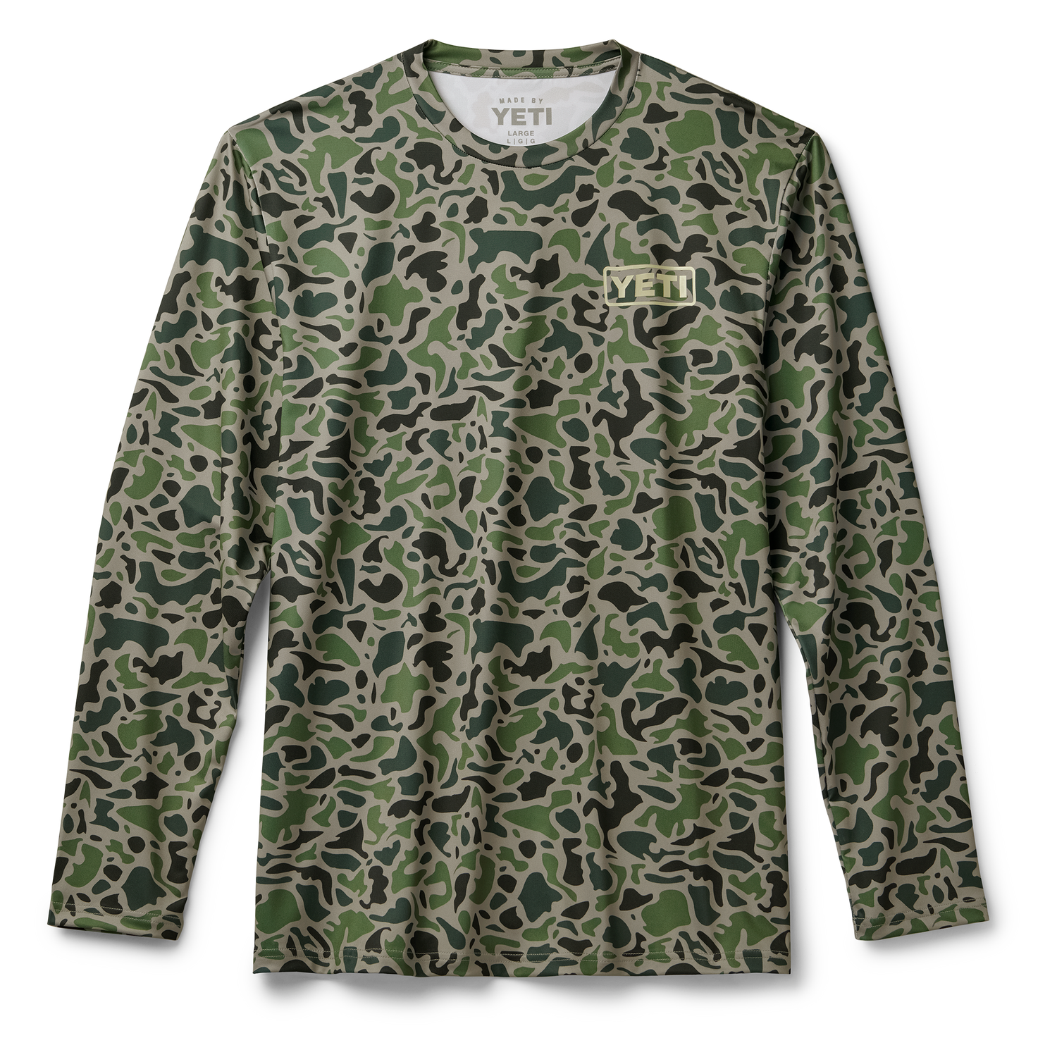YETI Duck Camo Long Sleeve Sunshirt Green