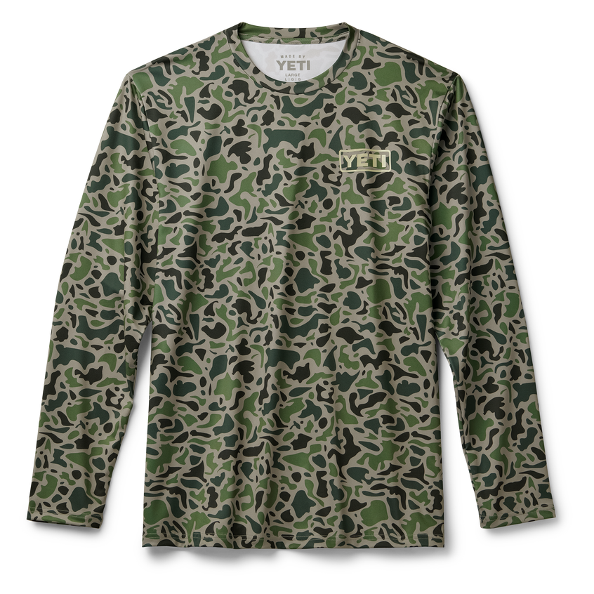 YETI Duck Camo Long Sleeve Sunshirt Green