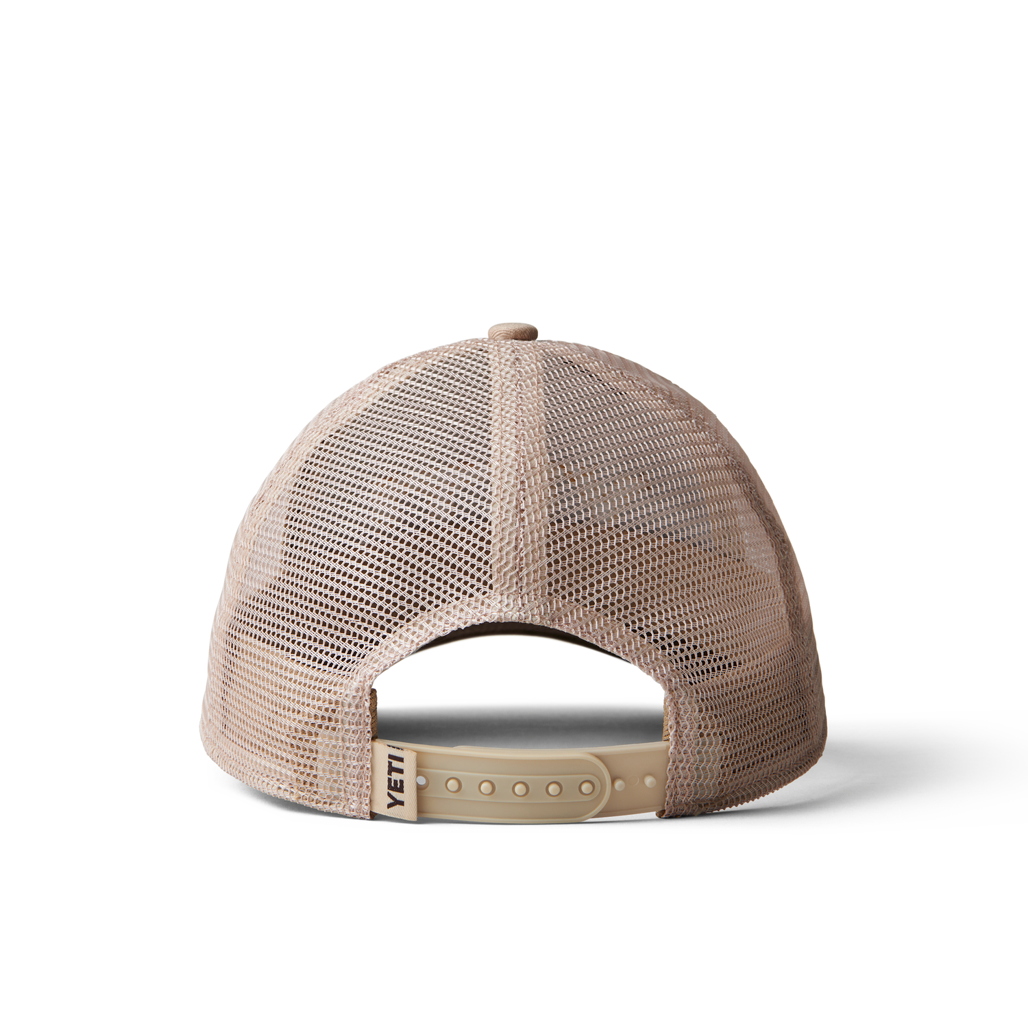 YETI Camo Logo Badge Trucker Hat Khaki