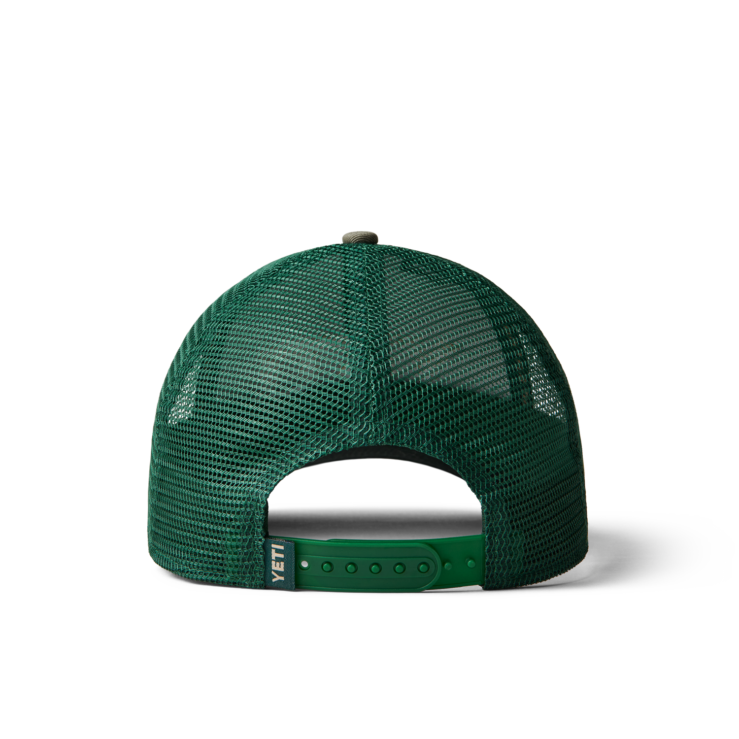 YETI Camo Logo Badge Trucker Hat Olive