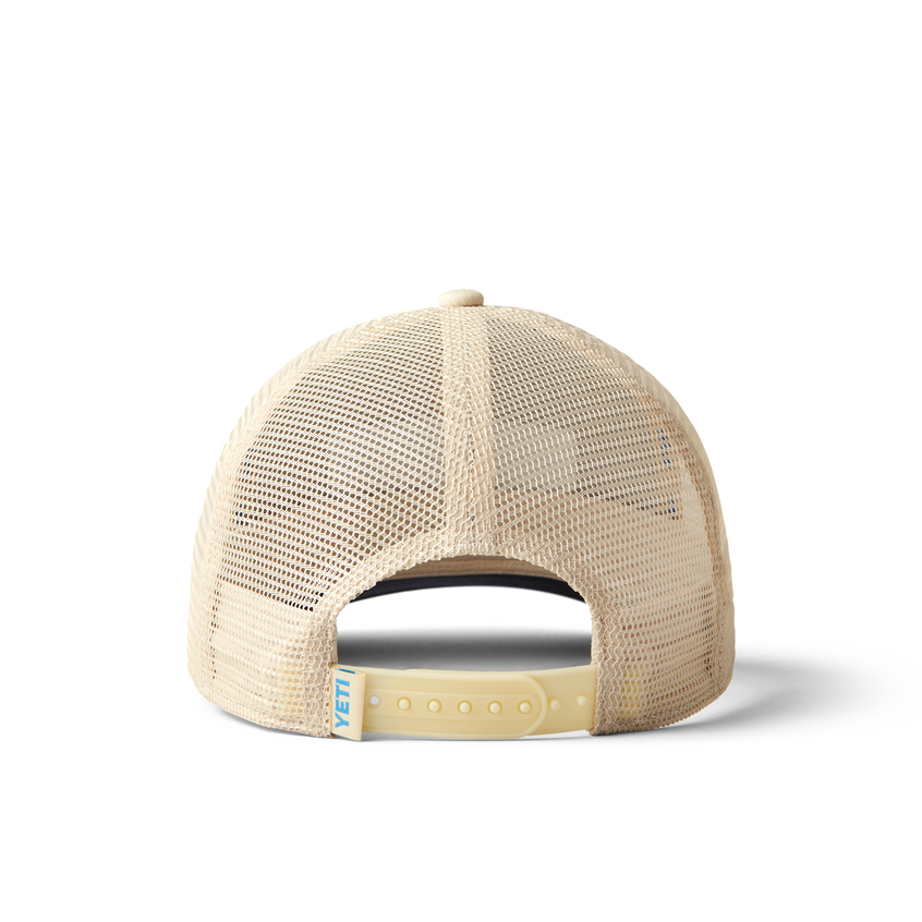 YETI Logo Badge S22 Trucker Hat Cream