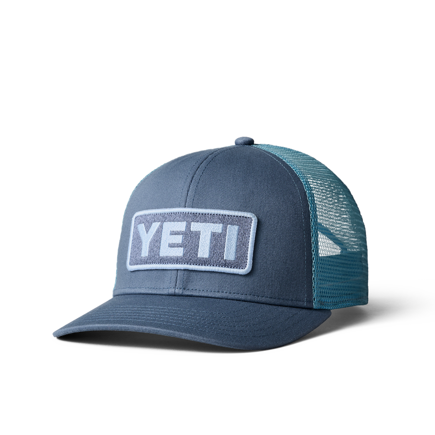YETI Logo Badge S22 Trucker Hat Indigo
