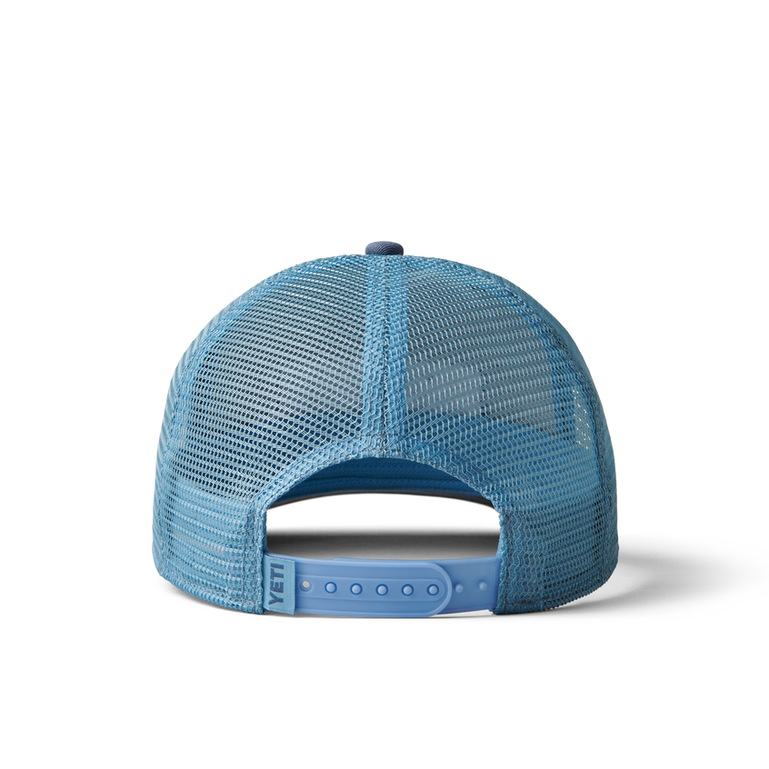 YETI Logo Badge S22 Trucker Hat Indigo
