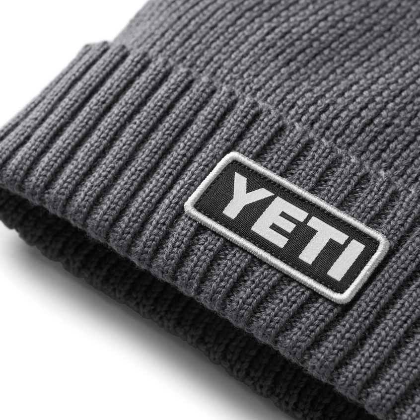 YETI Logo Beanie Hat Grey