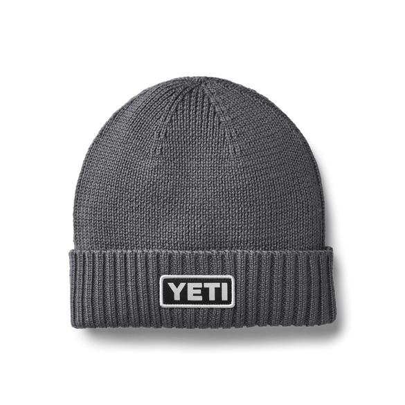 YETI Logo Beanie Hat Grey