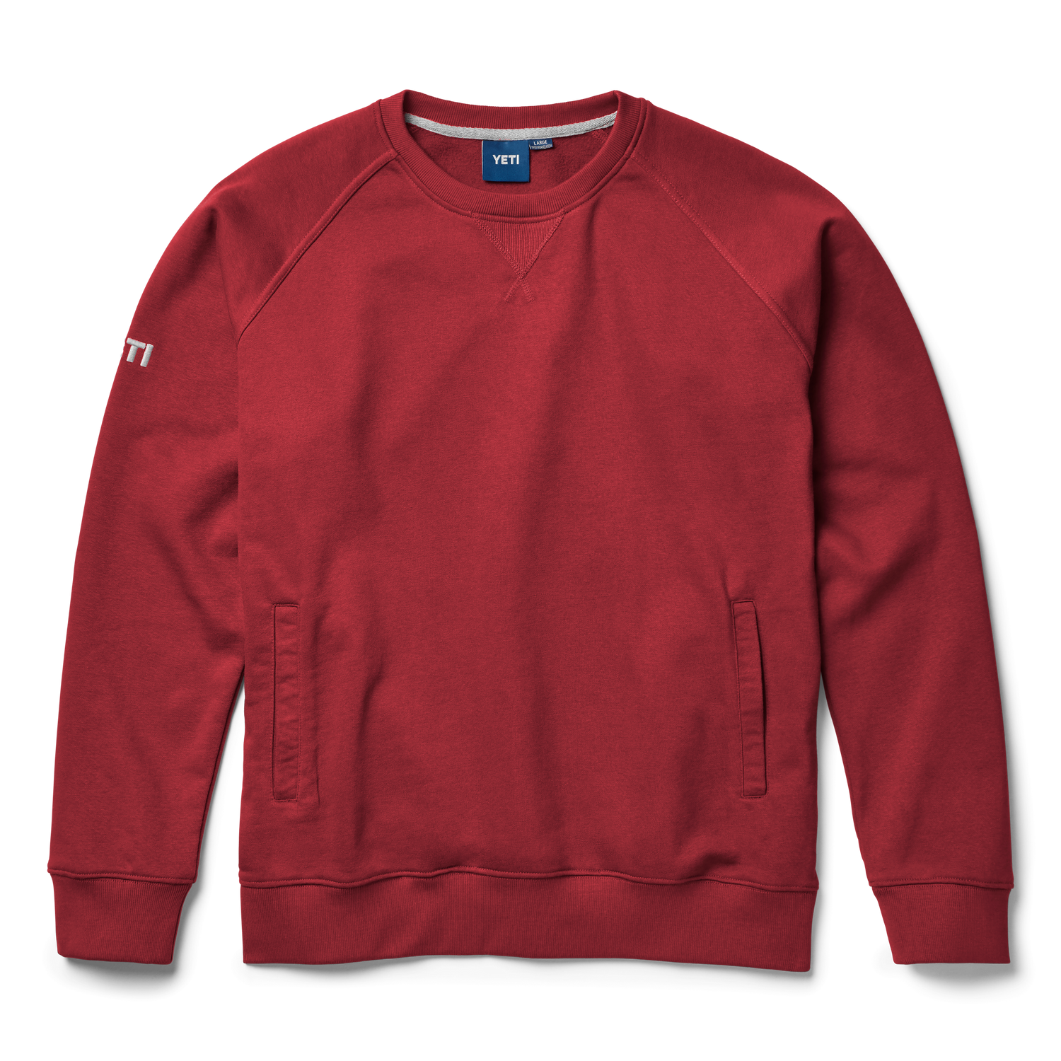YETI Fleece Crew Neck Pullover Harvest Red