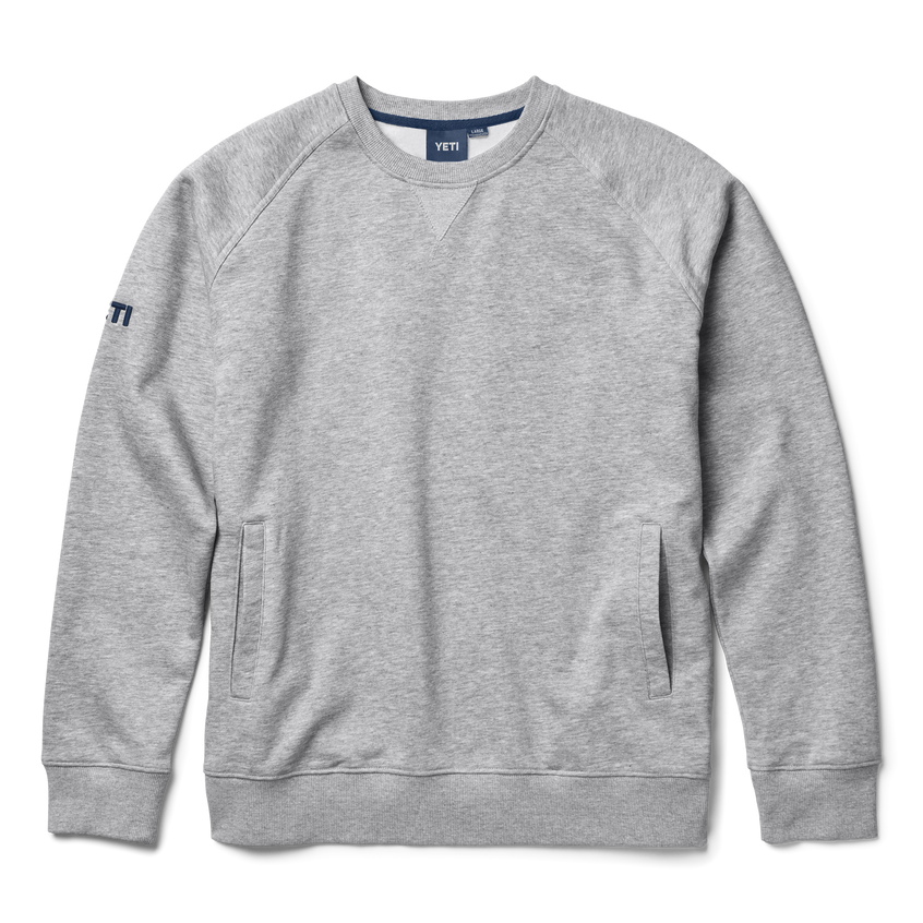 YETI Fleece Crew Neck Pullover Grey