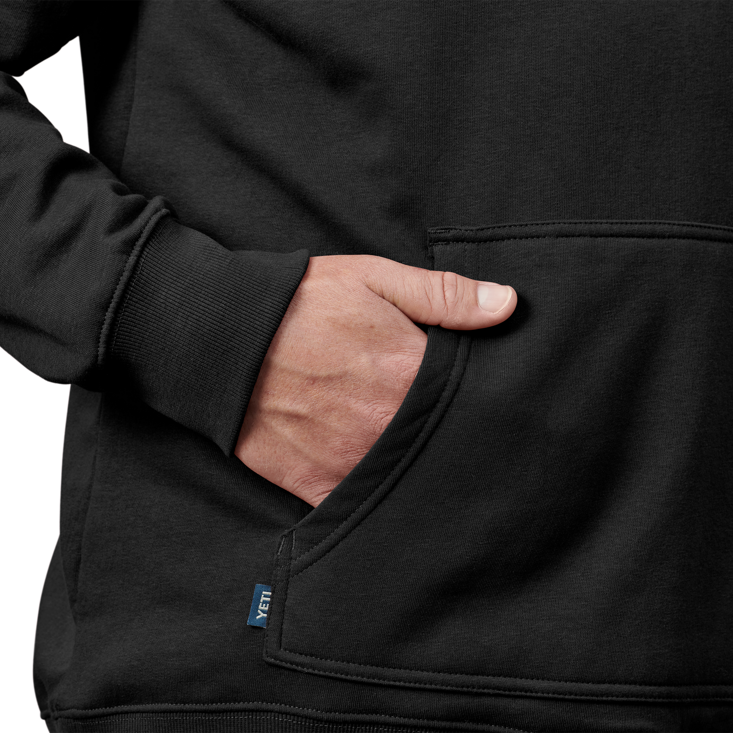 YETI Fleece Pullover Hoodie Black