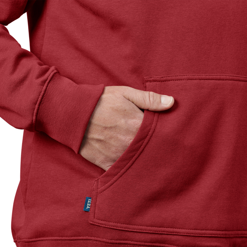 YETI Fleece Pullover Hoodie Harvest Red