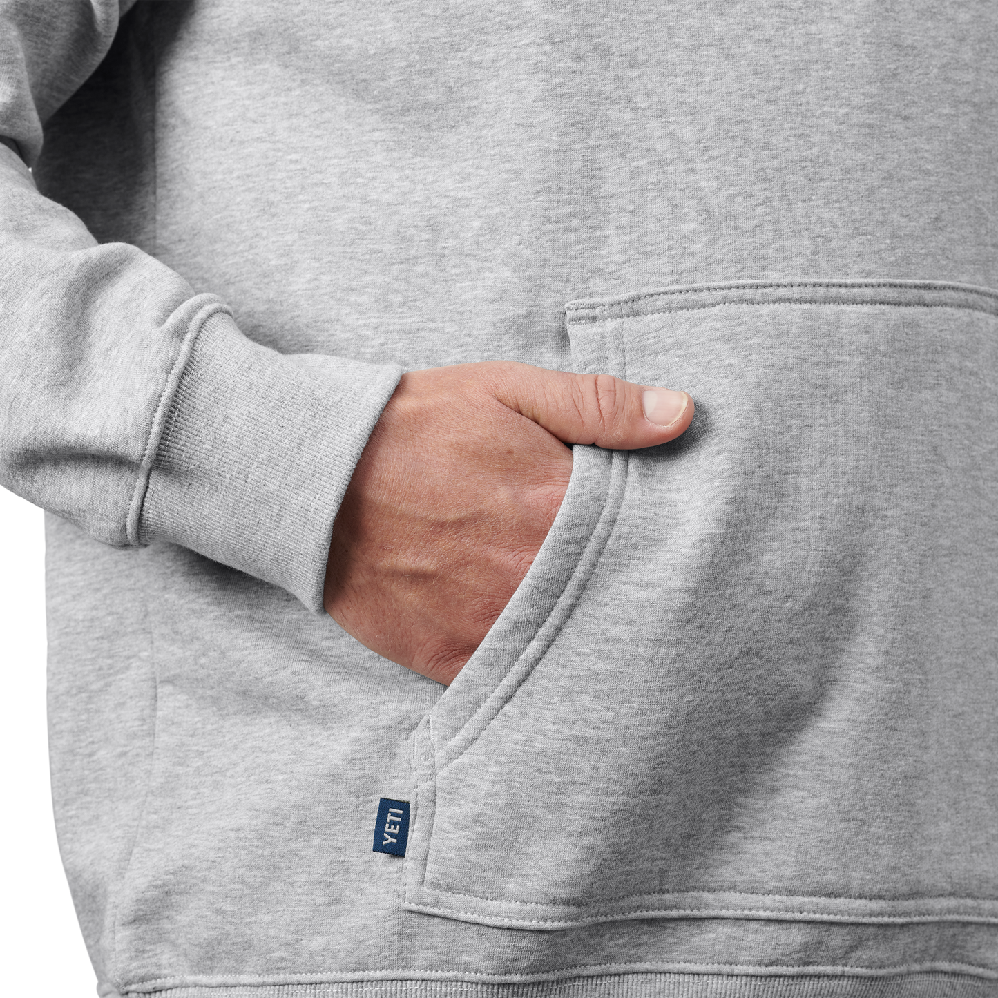 YETI Fleece Pullover Heather Grey